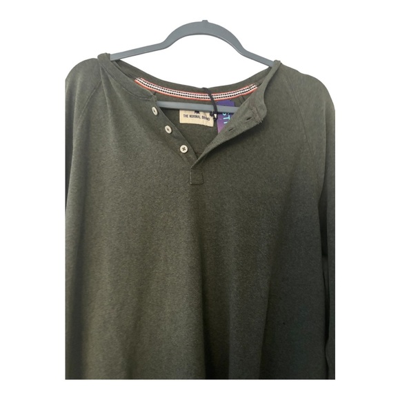The normal brand Men’s Puremeso 3 button Henley - Picture 6 of 8